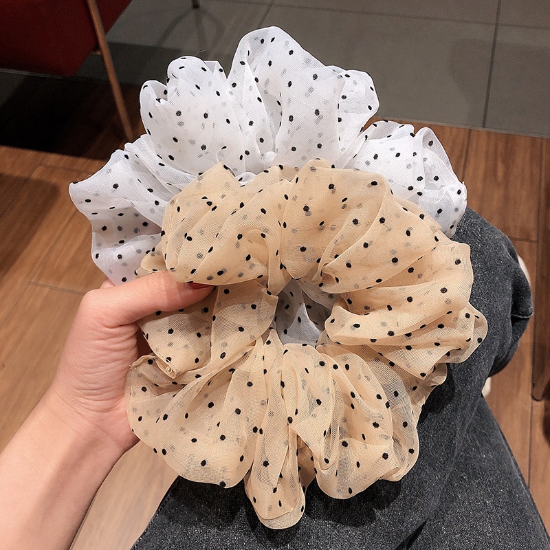Dây buộc tóc Scrunchies HD130 chấm đen