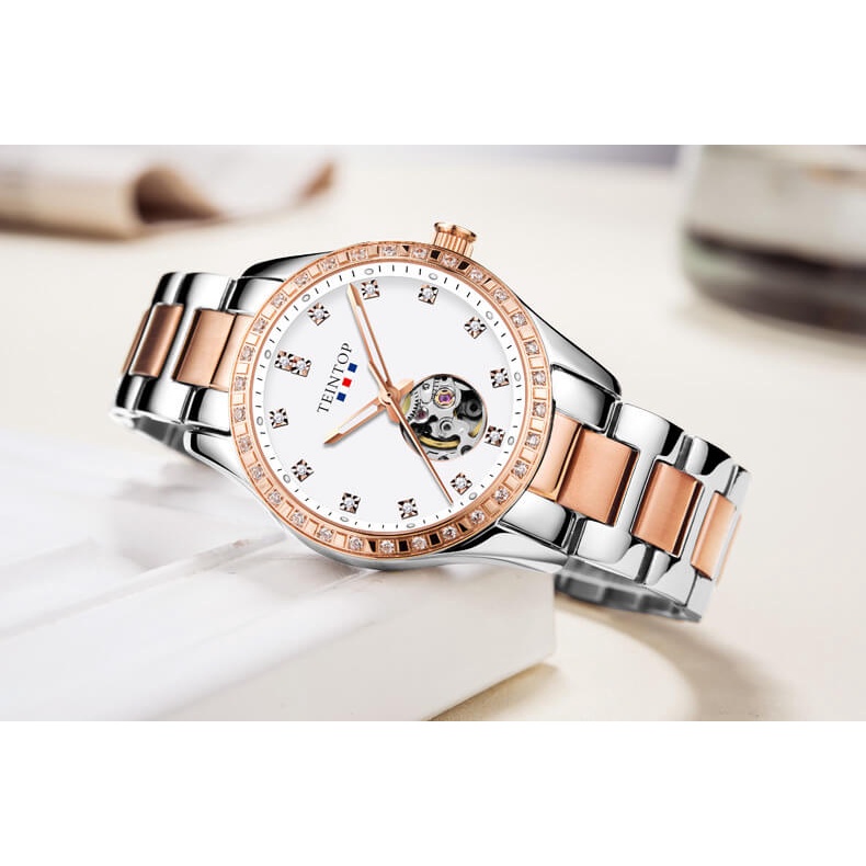 Đồng hồ nữ chính hãng Teintop T8685-1 hàng mới,Kính sapphire ,chống xước,Chống nước,máy cơ(Automatic),Bảo Hành 12 Tháng