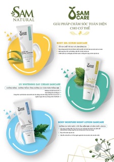 [Sam Natural] Tẩy da chết Body Samcare, Sam Natural