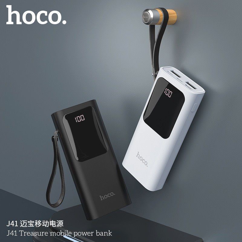 Pin Dự PhòngĐèn Led Hiển ThịSạc Dự Phòng Hoco J41 Intelligent Balance 10000mAh 3 Cổng Sạc - Bảo Hành Chính Hãng 12T