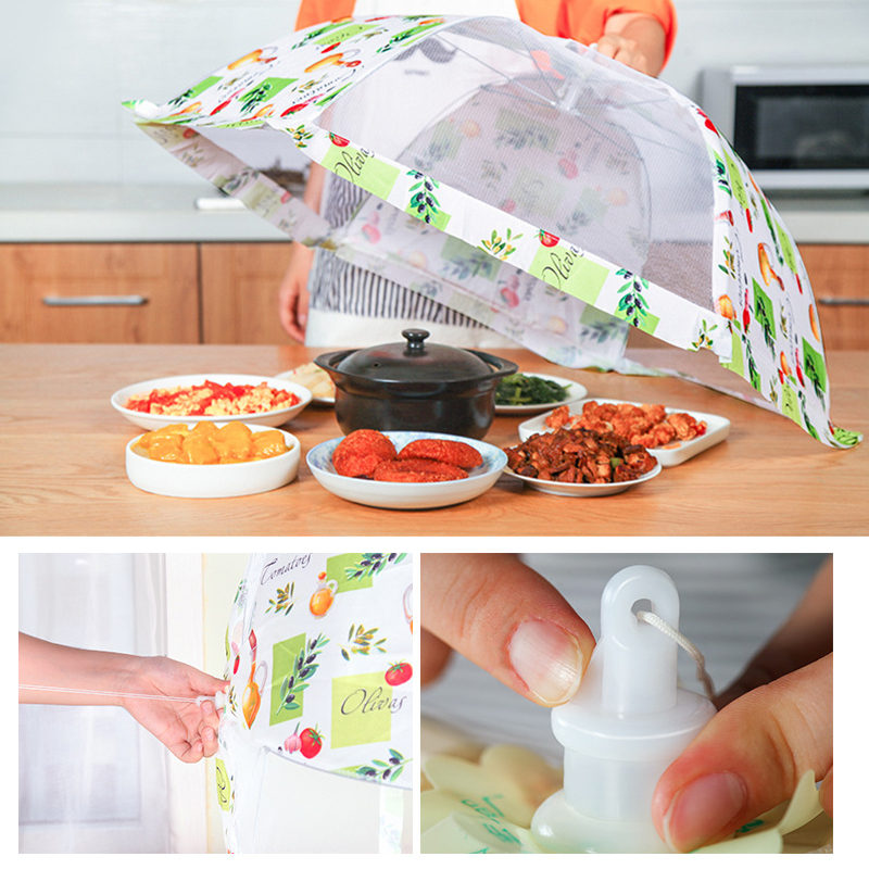 Lồng Lưới Đậy Thức Ăn Chống Ruồi Muỗi Có Thể Gấp Gọn Tiện Dụng