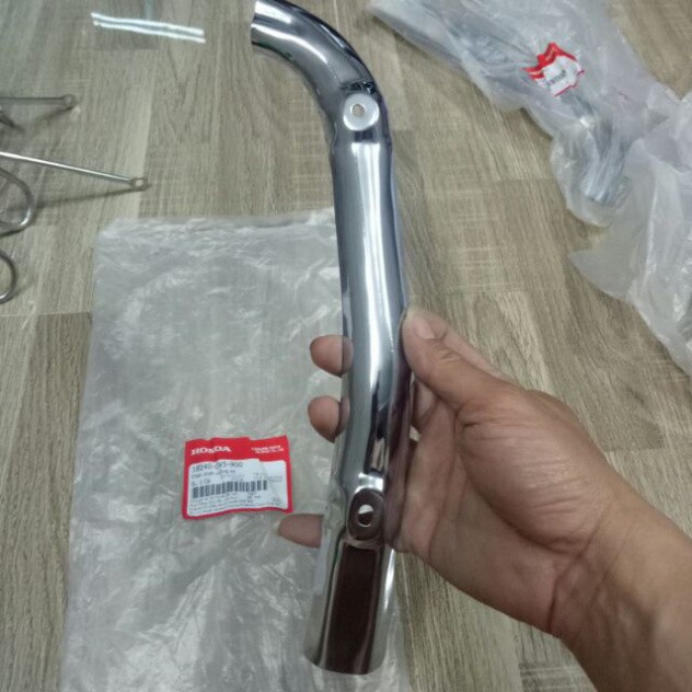 Ốp chống nóng cổ bô xe Dream hàng chính hãng - inox chống nóng cổ pô Dream dùng được cho cả Việt và Thái