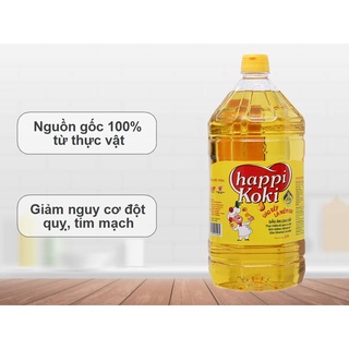 Dầu ăn cao cấp Happi Koki chai 2 lít
