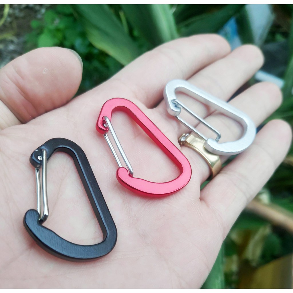 Móc Khoá D 4cm Bản Nhôm Đặc Siêu Cứng Khoá siêu Bền