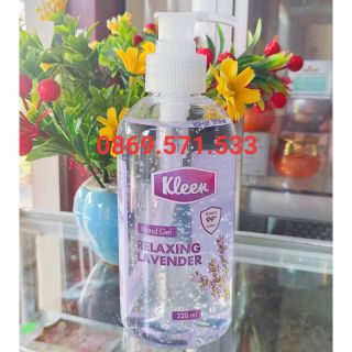 Gel rửa tay khô Kleen hương oải hương 320ml