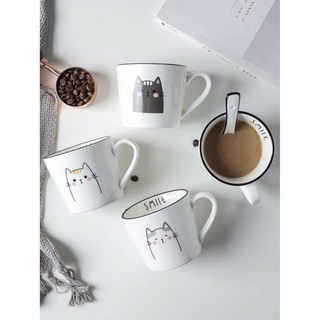 Cốc mèo decor, pha trà, pha cà phê