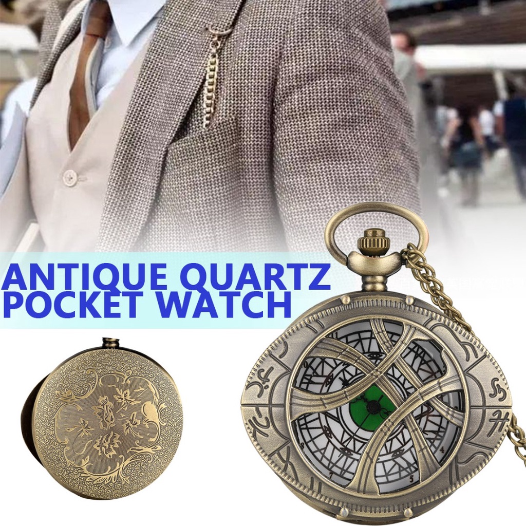 Đồng Hồ Quả Quýt Chạm Khắc Phong Cách Steampunk