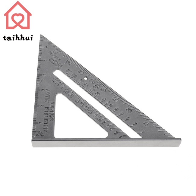 Thước Đo Góc Hình Tam Giác 7 Inch Bằng Hợp Kim Nhôm Chuyên Dụng Làm Mộc