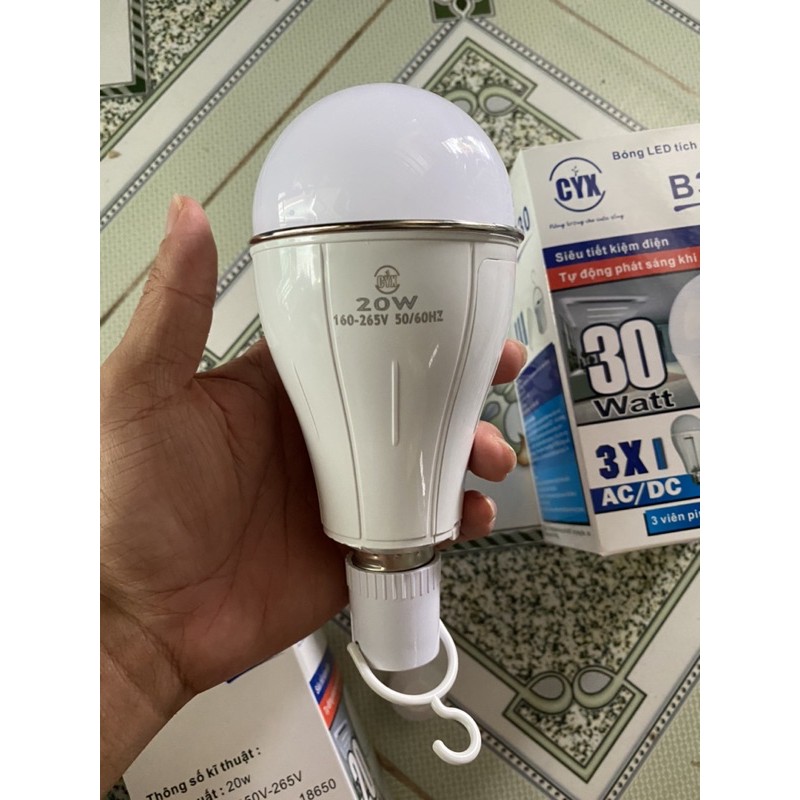 Bóng LED Tích Điện thông minh CYX 20W - 30 W