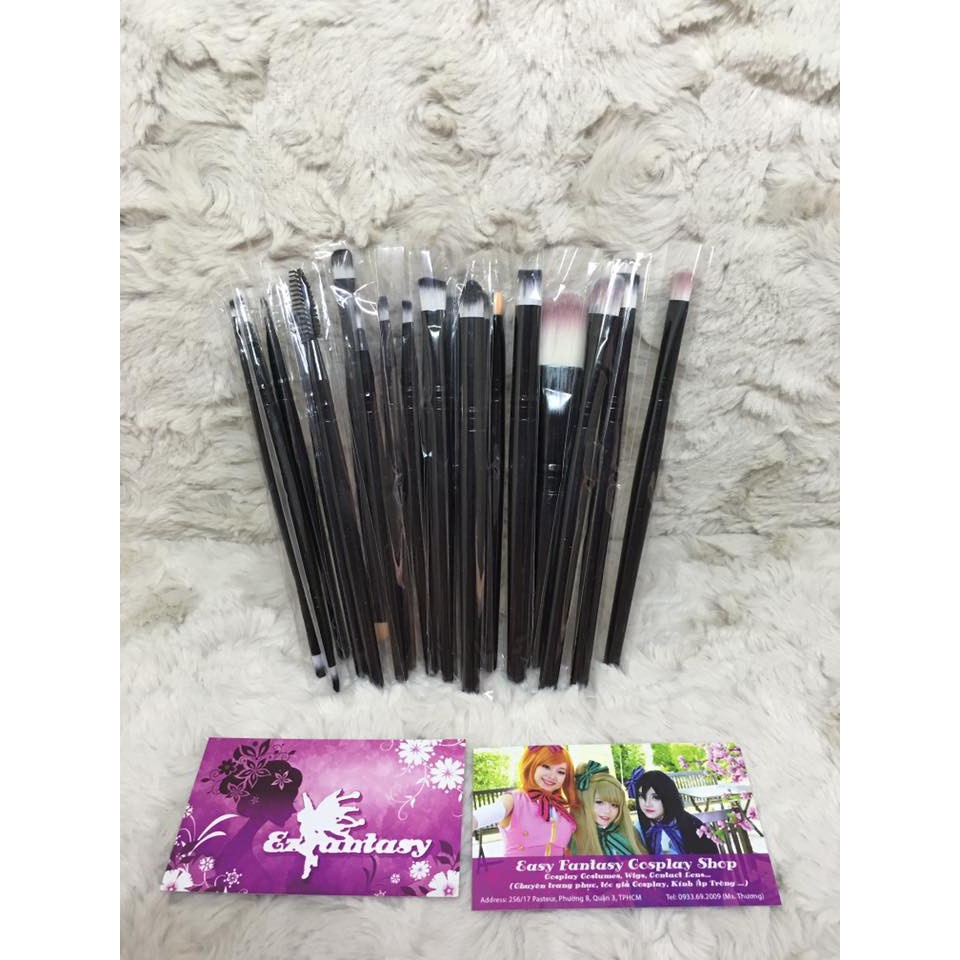 Bộ cọ trang điểm cá nhân cao cấp 20 cây sang trọng, Bộ cọ makeup chuyên nghiệp 20 cây - B 20 Cây