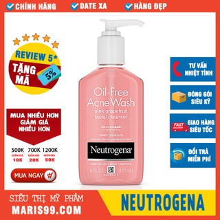 Sữa Rửa Mặt Neutrogena Oil Free Acne Wash Pink Grapefruit Facial Cleanser _NTG031SRM