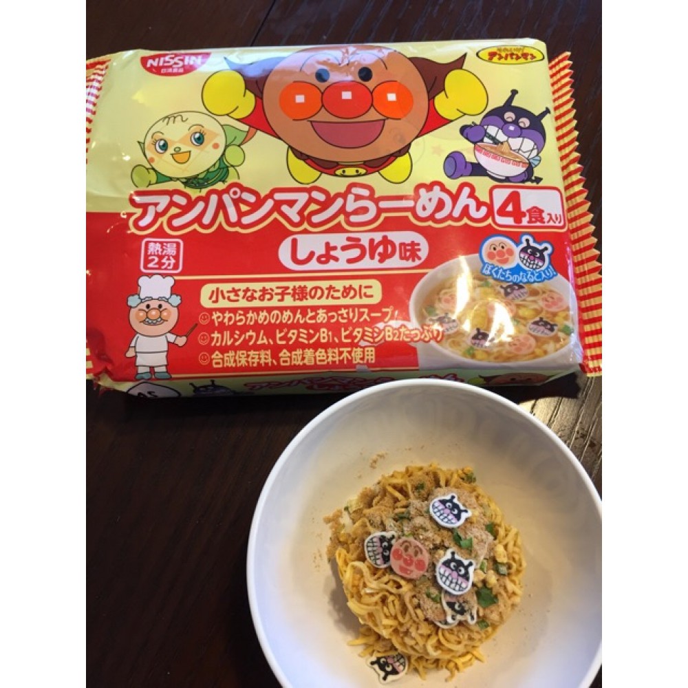 Mỳ Nissin Ramen Anpaman Nhật Bản 10/2023 - Mì Ăn Dặm Dành Cho Trẻ 88g