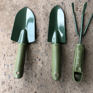 Bộ xẻng làm vườn 3 cái màu xanh