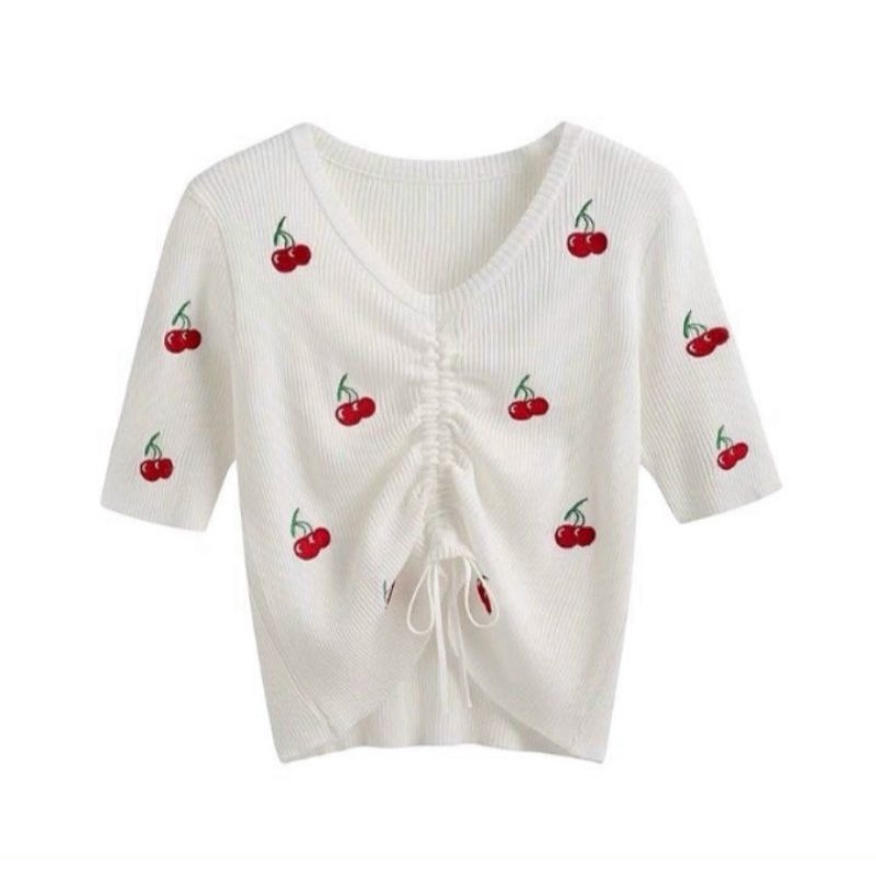 Áo len Cherry xinh xắn QC