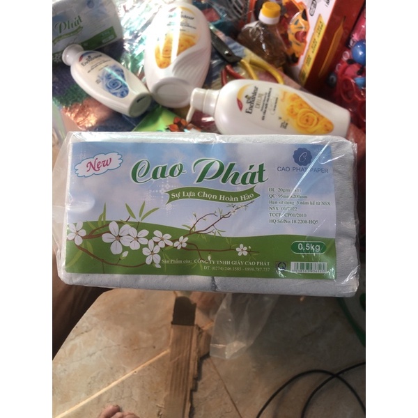giấy ăn cao phát ko bui 0.5kg