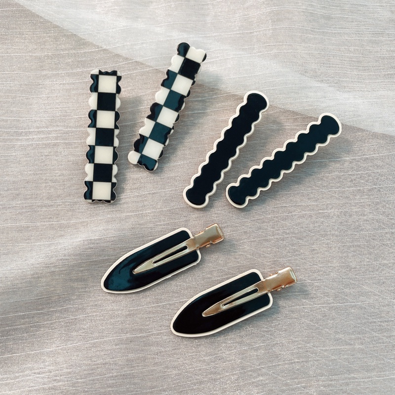 Kẹp Tóc Bằng Nhựa Acrylic Thiết Kế Đơn Giản Thời Trang Hàn Quốc Cho Nữ