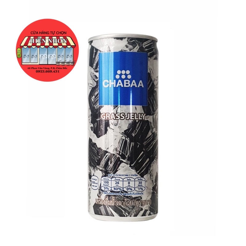 Nước sương sáo thạch đen CHABAA Thái Lan 230ml