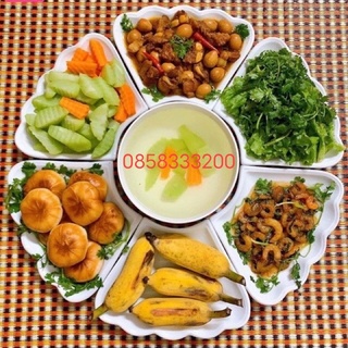 BỘ BÁT ĐĨA HOA MẶT TRỜI SỨ BÁT TRÀNG