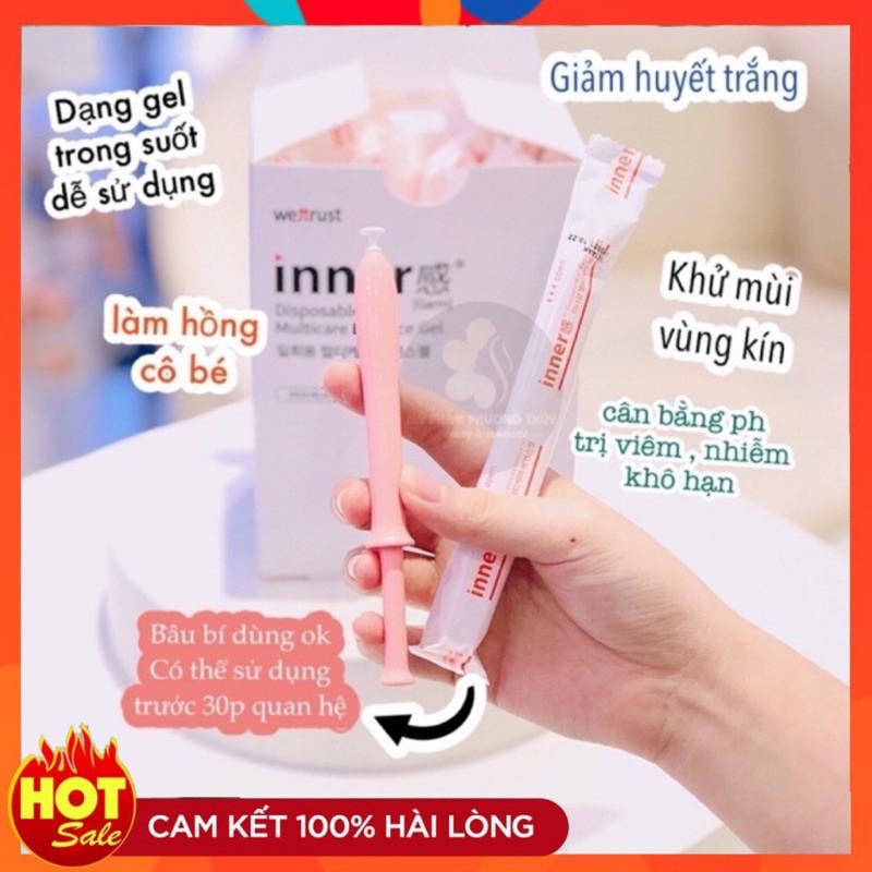 Đũa phụ khoa Inner Gel  FREESHIP  Đũa thần giảm viêm se khít vùng kín  giảm khô hạn và viêm âm đạo, khử mùi hôi