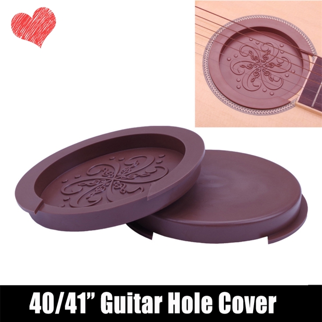 Silicone Acoustic Guitar Soundhole Cover Bộ đệm âm thanh yếu Phích cắm Guitar Phụ kiện