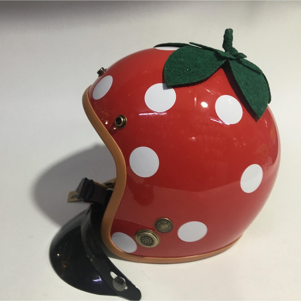 NÓN BẢO HIỂM 3/4 KIỂU QUẢ DÂU-BẢO HÀNH 12 THÁNG