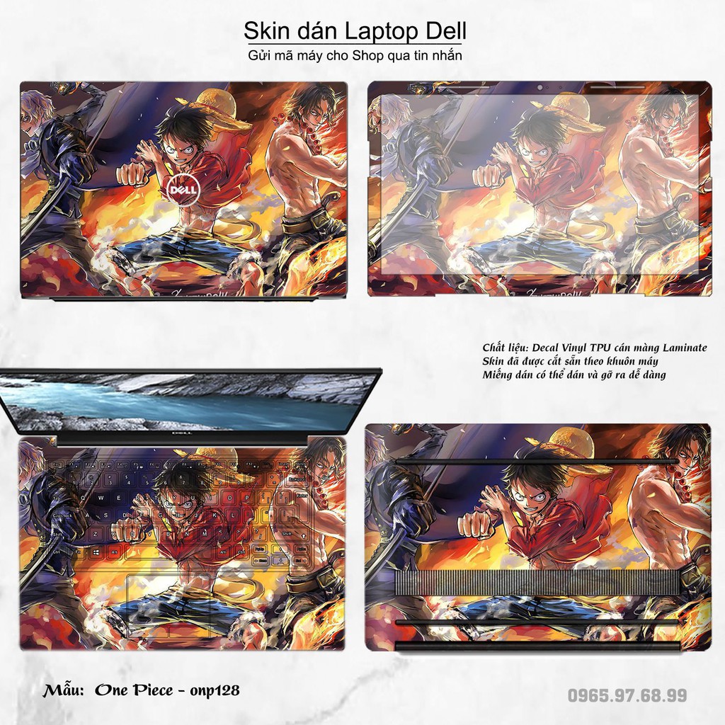 Skin dán Laptop Dell in hình One Piece _nhiều mẫu 14 (inbox mã máy cho Shop)
