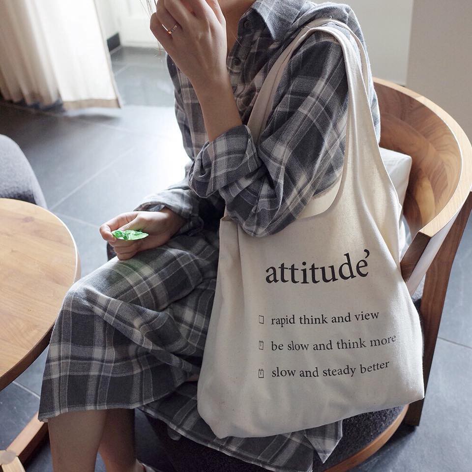Túi tote du hành - Túi vải đa năng, túi vải bảo vệ môi trường, túi vải shopping tiện lợi