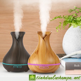 Máy khuếch tán tinh dầu bình hoa TULIP 400ml MKT34