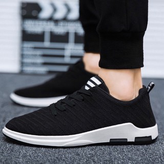 Giày sneaker nam. giày thể thao nam đen trắng đế đúc.hót 2019