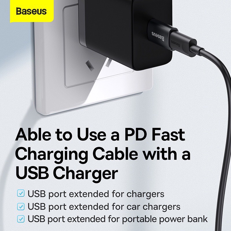 Đầu Chuyển Đổi OTG Mini BASEUS USB sang Type-C cao cấp thích hợp máy tính laptop với cổng USB 3.1