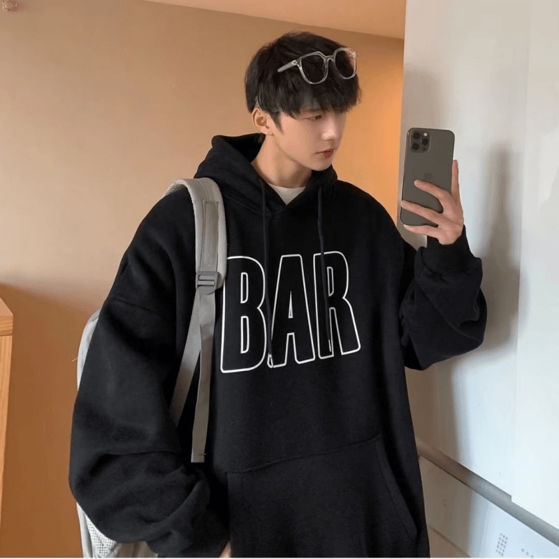 Áo Hoodie In Chữ Thời Trang Nhật Bản Chất Lượng Cao Cho Nam Size M-5XL