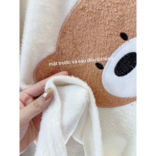 bộ nỉ lông 2 màu.