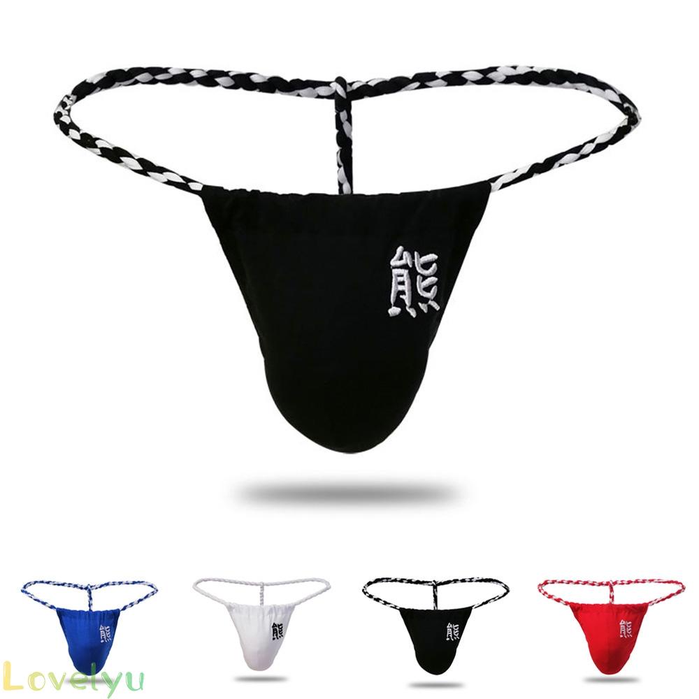 Men Underwear Comfortable Fashion G-string M-2XL Mesh Micro Paper Pouch Sheer
