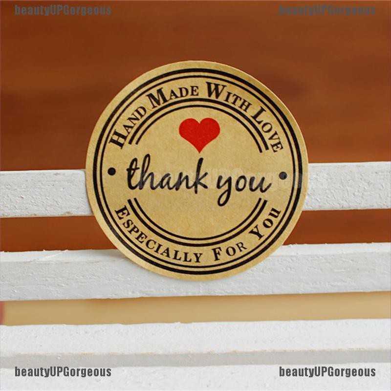 Set 12 Tờ / 1 Tờ Nhãn Dán 38mm In Chữ Thank You Độc Đáo Trang Trí Tiệc Cưới