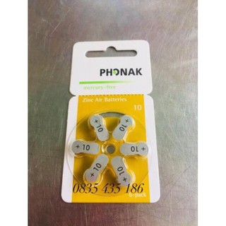 (Hàng về) Pin Máy Trợ Thính-Pin A10 Phonak