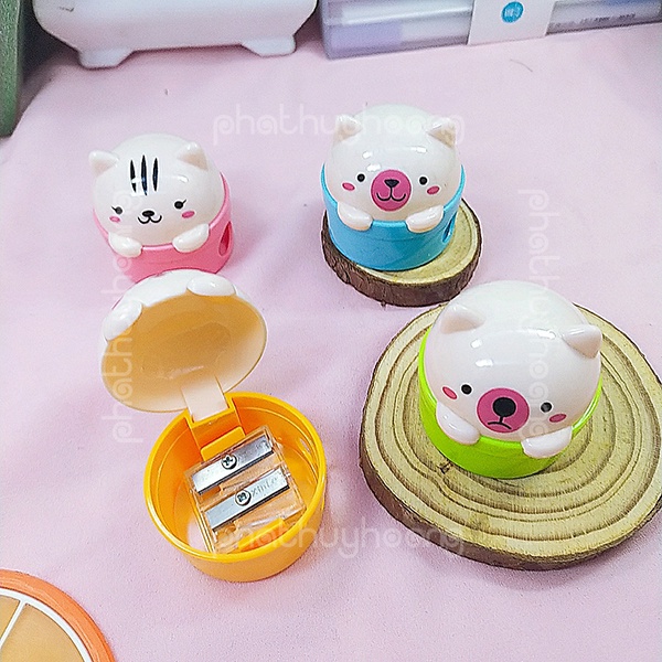 Đồ chuốt viết chì 2 lưỡi hình thú cực dễ thương, đồ chuốt bút chì cute tiện lợi cho học sinh - Phát Huy Hoàng