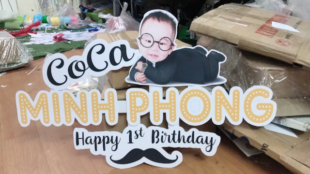 [Free ship] Banner treo phông, biển tên sinh nhật treo phông cắt chữ rời mẫu đẹp. Trang trí sinh nhật, thôi nối.