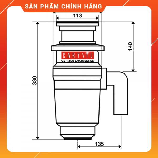 Siêu Sale Máy Hủy Rác Carysil Việt Nam, bảo hành 01 năm