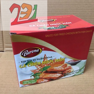 Hộp x20 Gói Xốt Gà Chiên Nước Mắm Barona 80g