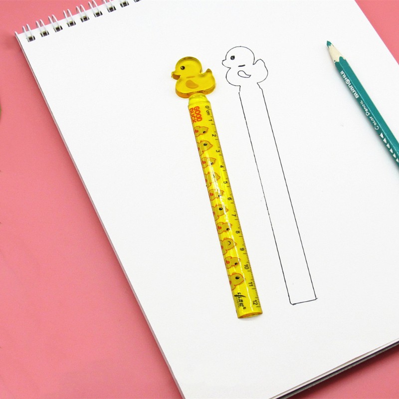 Thước Nhựa Đo Chiều Cao Hình Vịt Dễ Thương