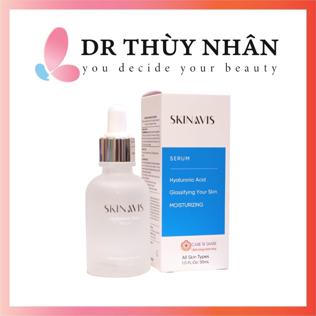 mỹ phẩm ưu việt đến từ hàn quốc cấp ẩm phục hồi da, căng mọng tức thì skinavis serum hyaluronic