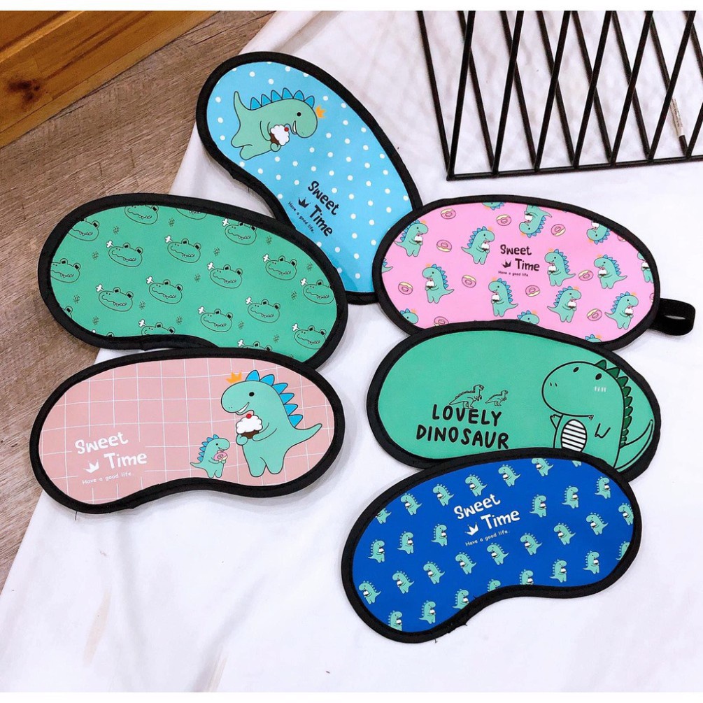 Set 2 miếng bịt mắt ngủ, miếng che mắt khi ngủ cute dễ thương - Không kèm gel