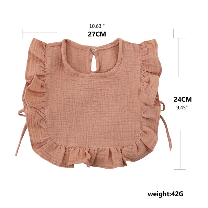 Yếm tập ăn cho trẻ sơ sinh vải cotton mềm thích hợp làm quà tặng