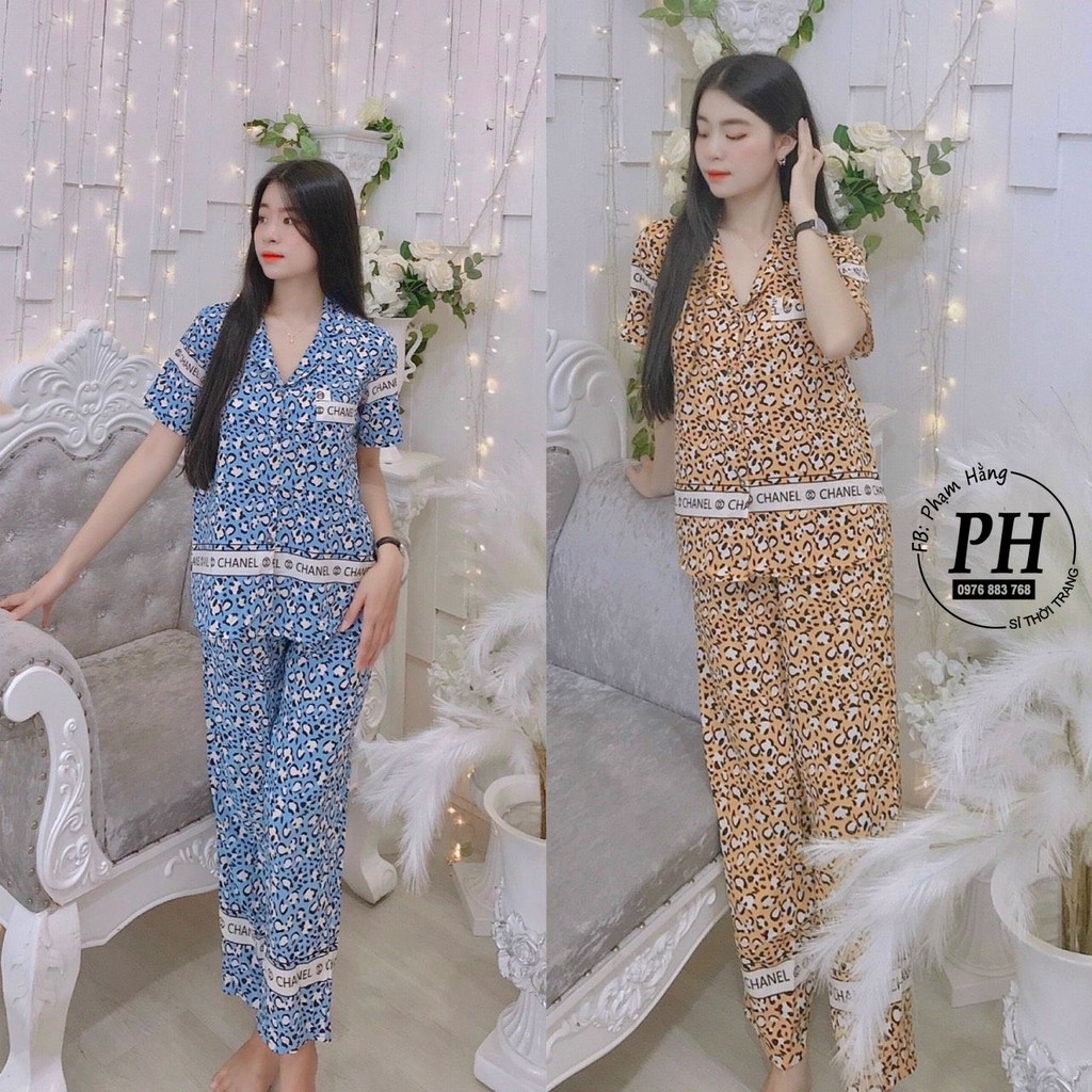 Bộ Pijama hạc ngắn tay chất lụa mềm mịn | WebRaoVat - webraovat.net.vn