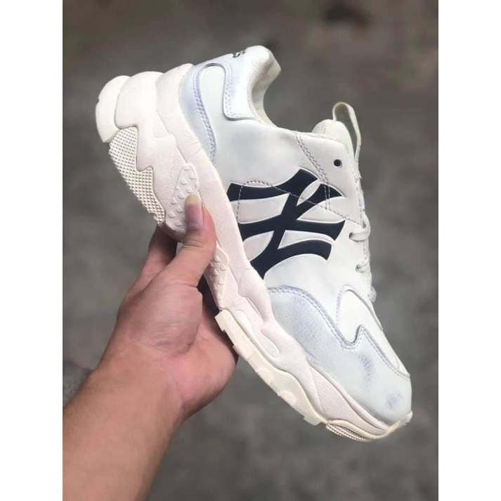 Giày thể thao nam nữ đế cao NY bẩn,Giày 𝐌𝐋𝐁 Đen NY Trắng bẩn