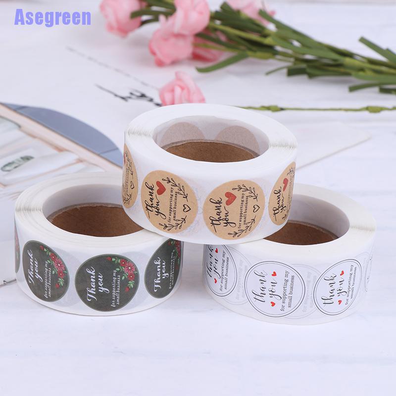 500 nhãn dán chữ Thank You trang trí thủ công đa năng