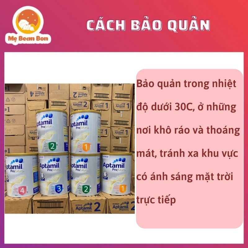 Sữa APTAMIL ÚC 900gr Đủ 4 Số PHÁT TRIỂN TỐI ƯU TRÍ NÃO VÀ THỊ GIÁC CỦA BÉ, BỔ SUNG LỢI KHUẨN