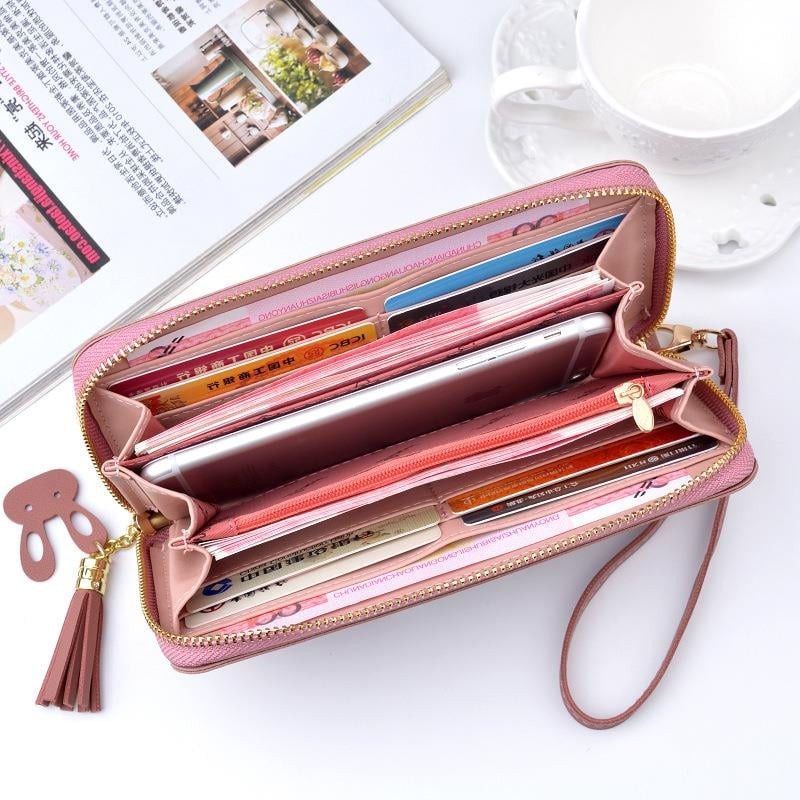 Ví nữ dáng dài cầm tay đựng tiền nhiều ngăn thời trang Hàn Quốc dễ thương cao cấp đẹp giá rẻ JOLITA VDCT07