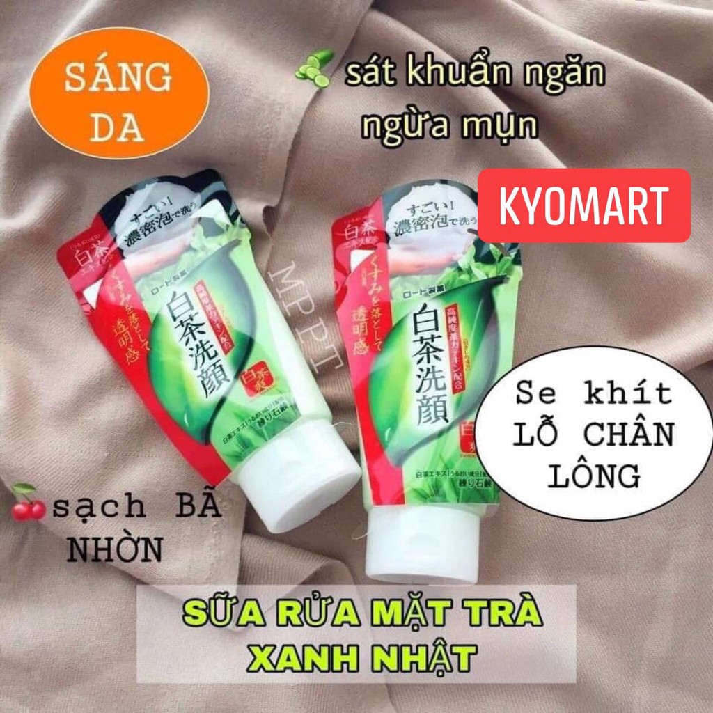 Sữa rửa mặt trà xanh SHIROCHASOU ROHTO Nhật Bản