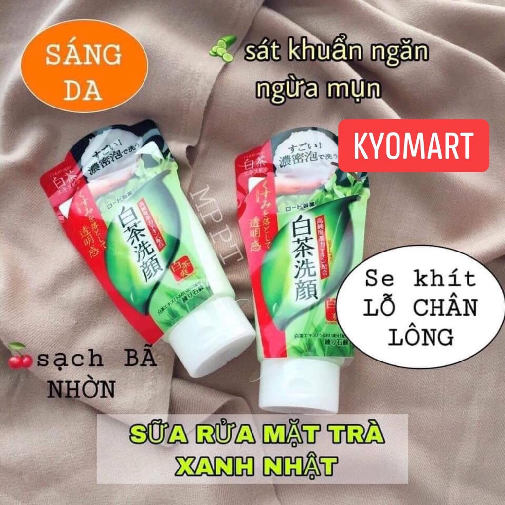 Sữa rửa mặt trà xanh Nhật Bản SHIROCHASOU ROHTO